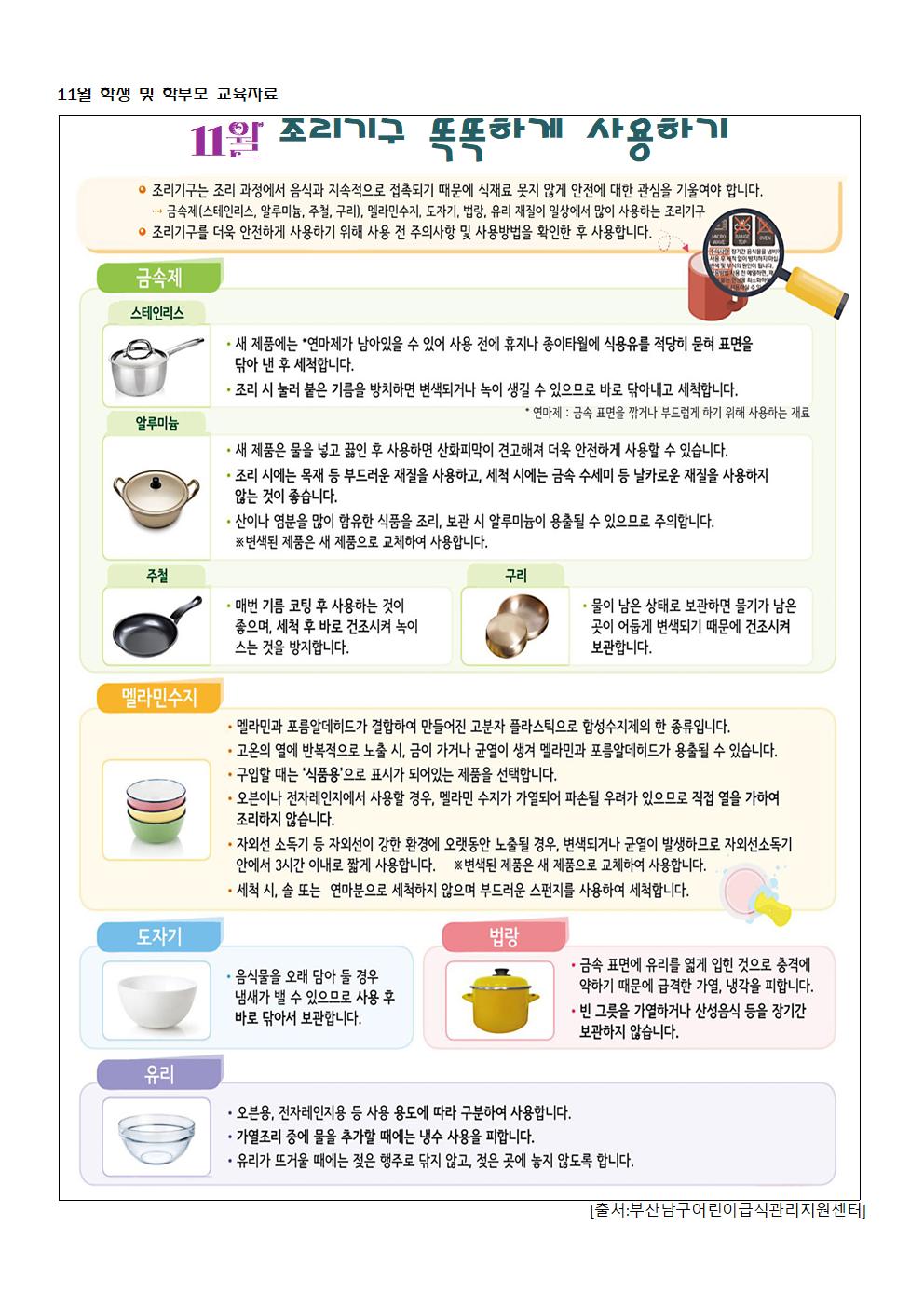 2021년 11월 식생활, 영양소식자료-봉정초002